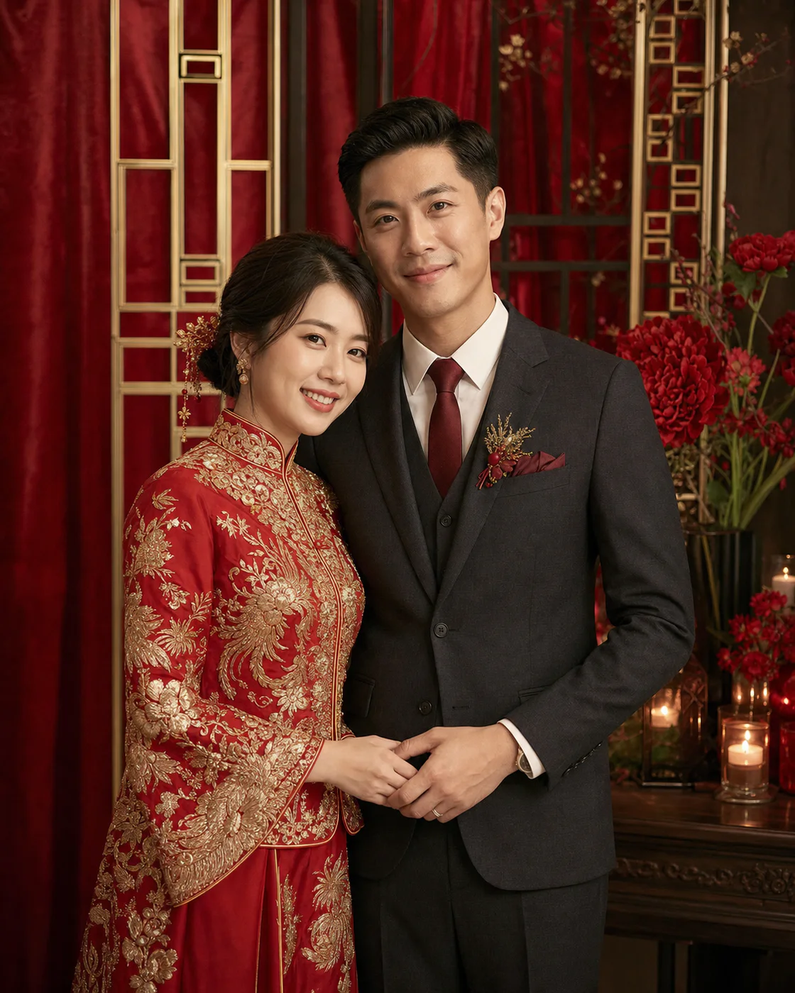 Potret pernikahan Jianyu dan Meilin
